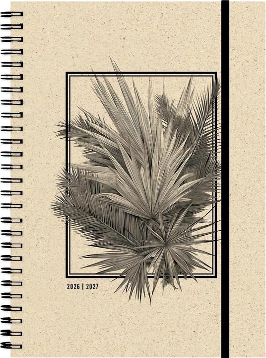 Produktbild Simplex Schulagenda Graspaier Weekly A5 Frame, 2026/2027, Beige (A5, 1 Woche / 2 Seiten)