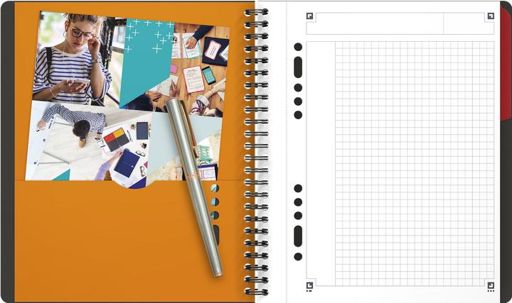 Image du produit Oxford Activebook (A5+, Quadrillé, Couverture souple)
