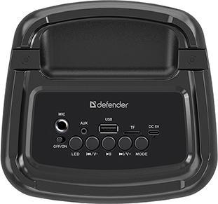 Produktbild Defender CONCERTO Bluetooth Lautsprecher 20W MP3/FM/SD/USB/AUX/TWS/LED/MIC KARAOKE schwarz + Mikrofo