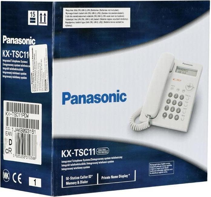 Produktbild Panasonic KX-TSC 11EXB - Telefon mit Schnur mit Rufnummernanzeige