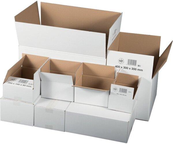 Produktbild Smartboxpro Versandkarton 1-wellig, Aussenmass: 217 x 172 x 110 mm, 20 Stück, weiss (20 Stk., 21.70 x 17.20 x 11 cm)