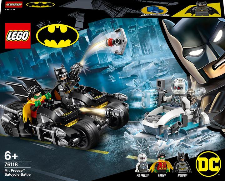 Immagine prodotto LEGO Batcycle duello con Mr. Freeze (76118, LEGO DC)