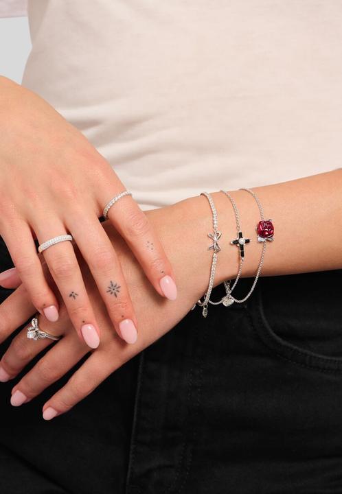 Produktbild Thomas Sabo Armband Roses Romance (19 cm, 925er Silber, Emaille)