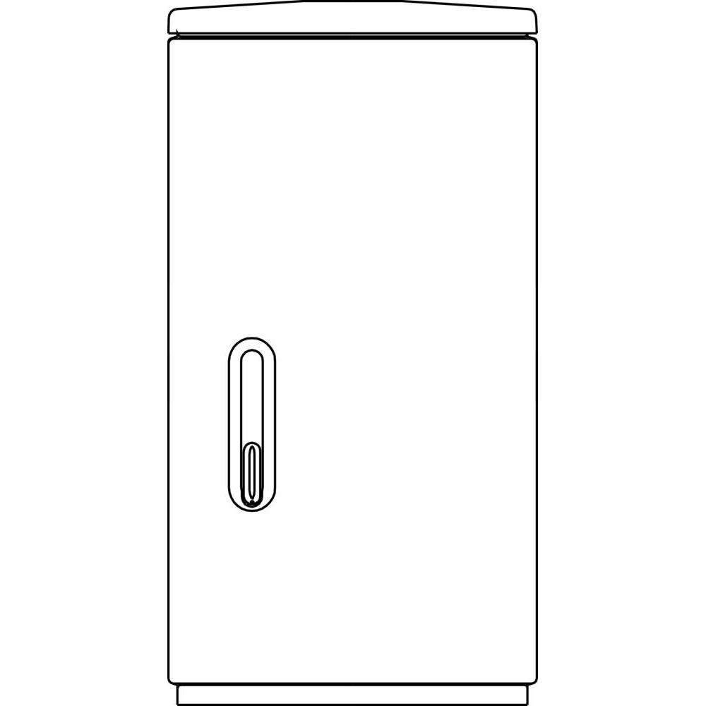 Elsta Polyesterschrank KVS F3/1 850/320-leer 0579.1 (Gehäuse), Elektronikzubehör + Gehäuse