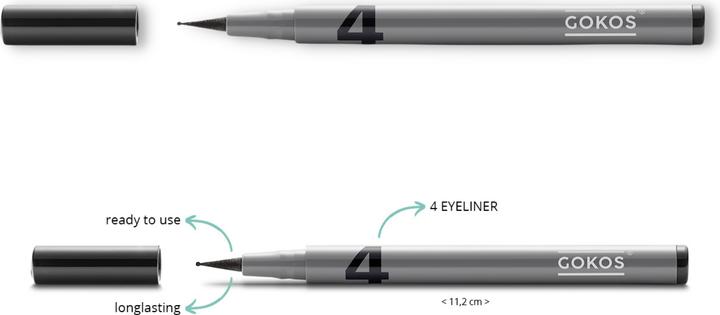 Image du produit Gokos Eyeliner Ball Point (402 Noir lourd)