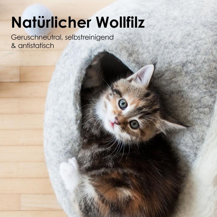 Produktbild LucyBalu PEBBLE KatzenhÃ¶hle aus Filz (Katze)