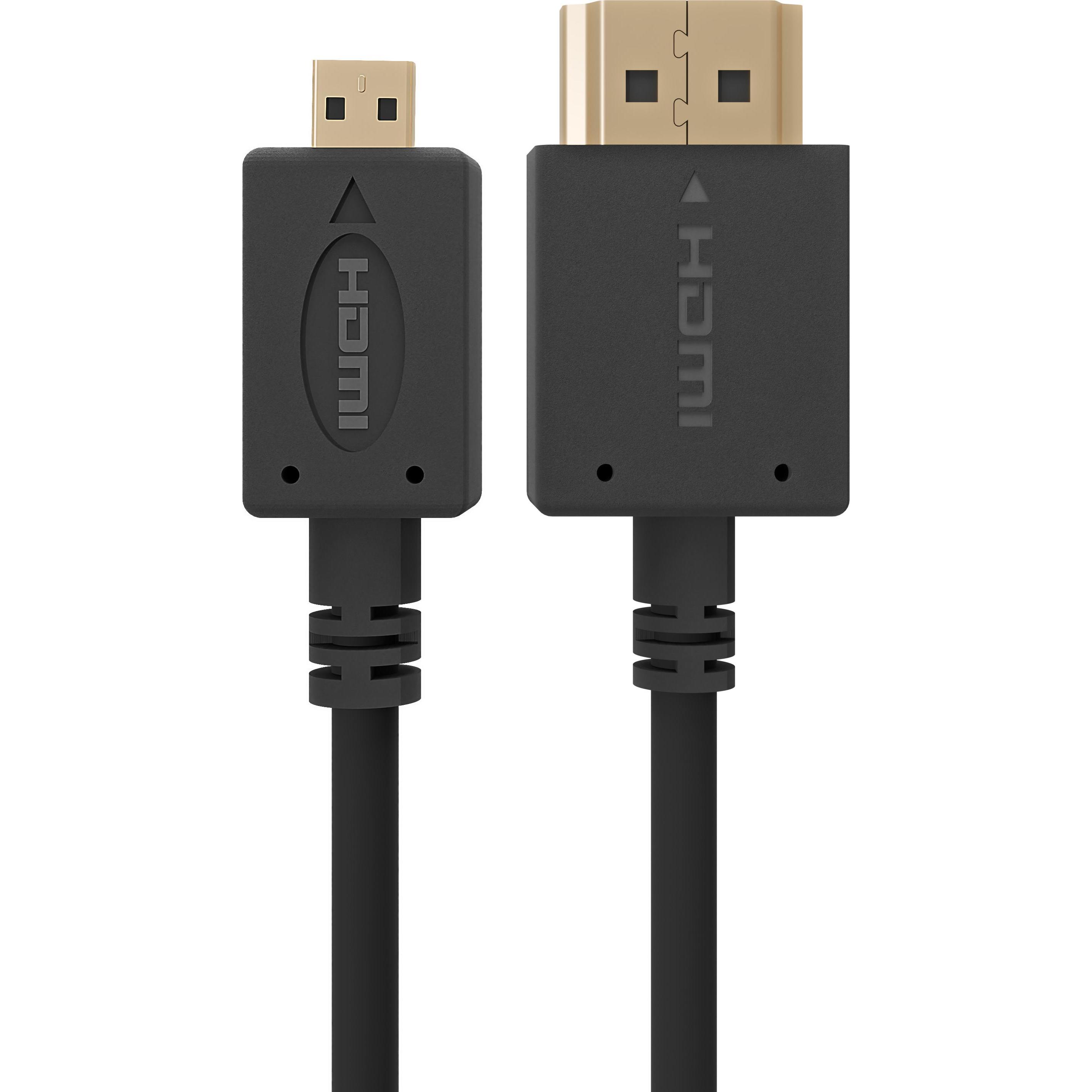 Thumbnail - Gembird HDMI-M/micro HDMI-M HDMI-Kabel HDMI Typ A (Standard) HDMI Typ D (Mikrofon) (3 m, HDMI), Video Kabel