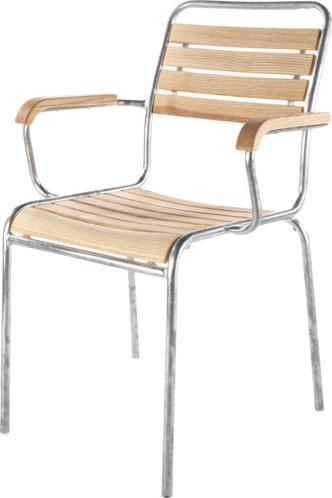 Feuerverzinkt, Natur geölt, Silber