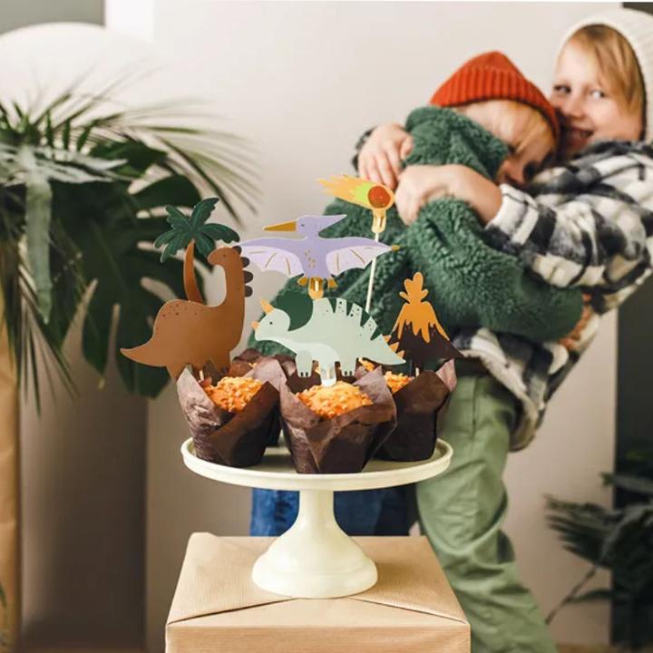 Produktbild Partydeco Kuchen-Topper Dinosaurier (6 Stück)