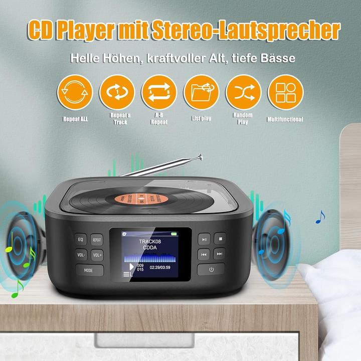 Actual product image Shenzhen Tragbarer CD-Player mit Bluetooth