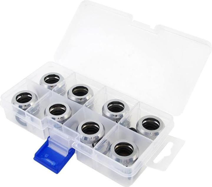 Actual product image XSPC Connection G1/4" to 14mm hardtube, chrome - 8 pieces