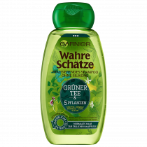 Actual product image Garnier True treasures shampoo green tea, 250ml bottle (250 ml)