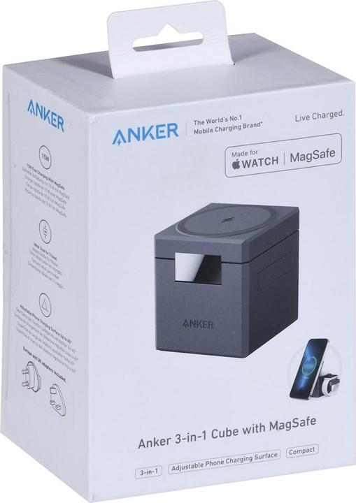 Actual product image Anker 3-in-1 Cube with MageSafe 2B2 (30 W)