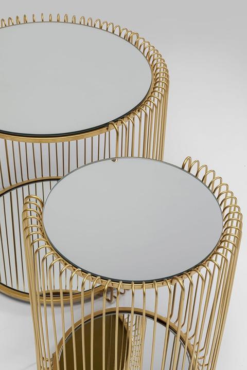 Image du produit Kare Design Beistelltisch Wire Double Brass (2/Set)