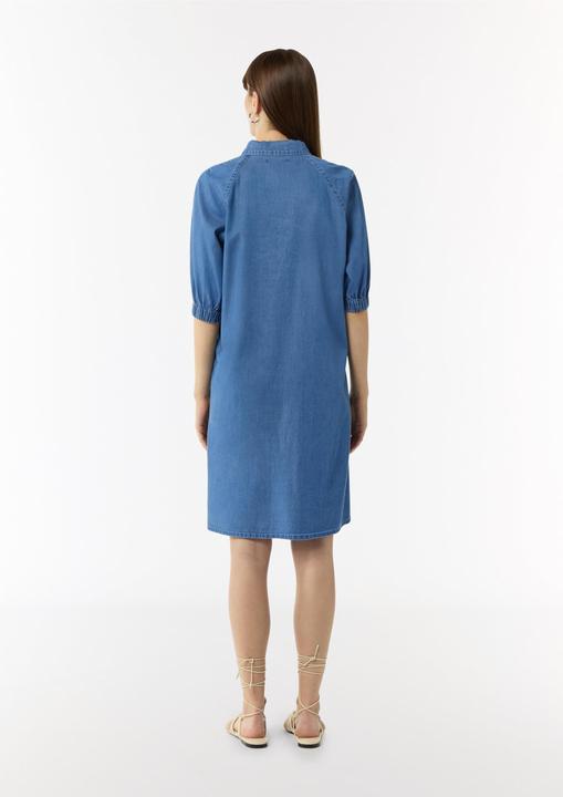Image du produit Comma Kleid Fliessendes Denimkleid mit Knopfleiste (36)
