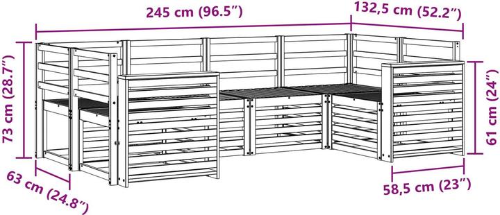 Produktbild vidaXL Outdoor-Sofa