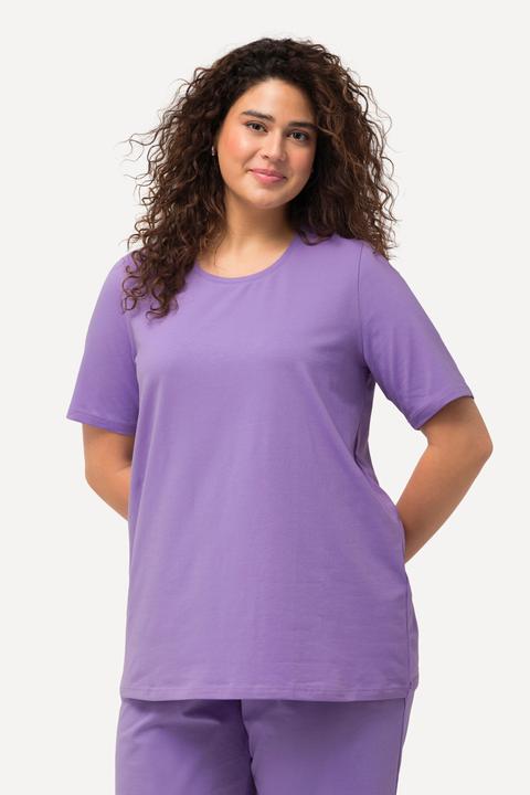 Immagine prodotto Ulla Popken T-shirt dal taglio svasato con scollo a girocollo e mezze maniche (58)