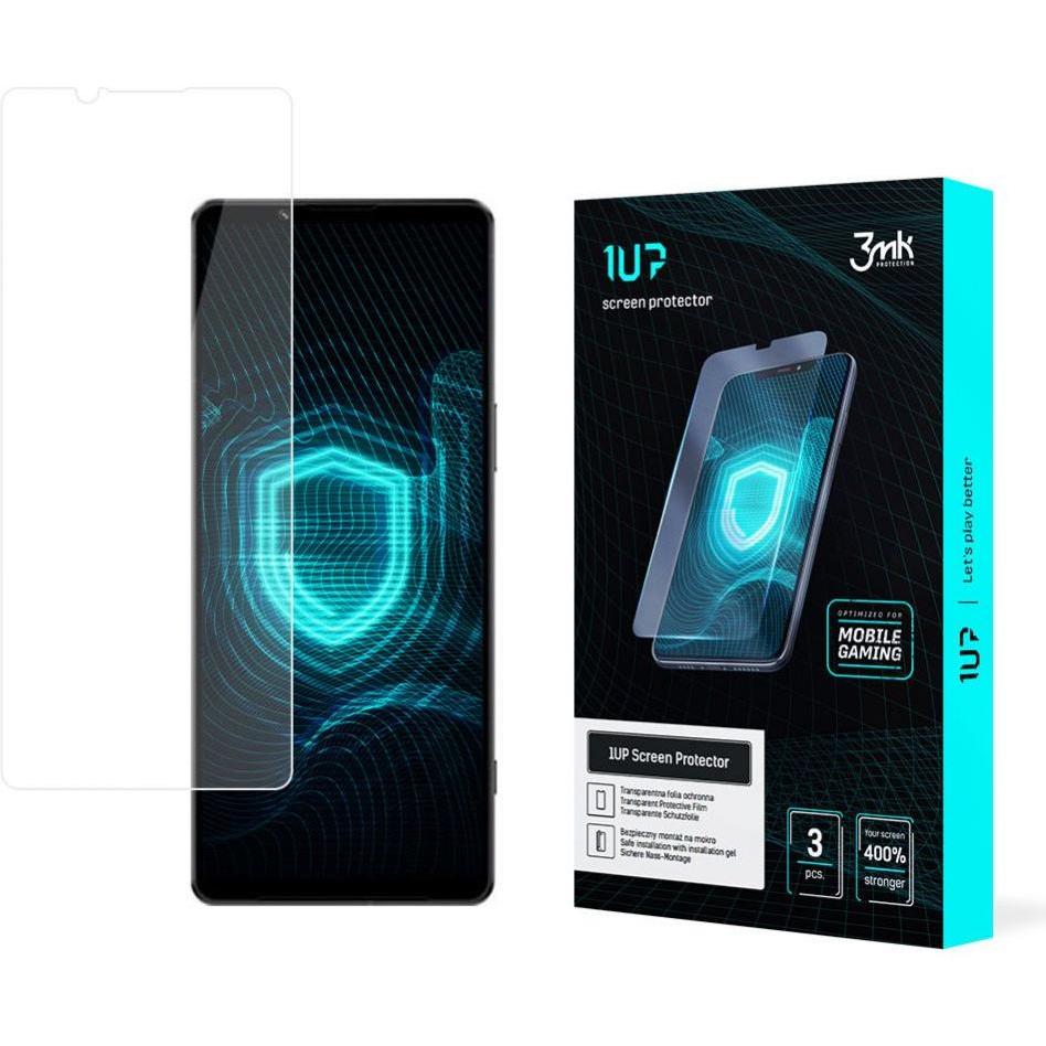 3MK Folia 1UP Sony Xperia 1 IV Folia Gaming 3 vnt. (3 Stück, Sony Xperia 1 IV), Smartphone Schutzfolie