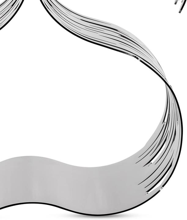 Actual product image Alessi Barkcellar Bottle Rack Silver Coloured (19 x 15 cm, 5 bottles)