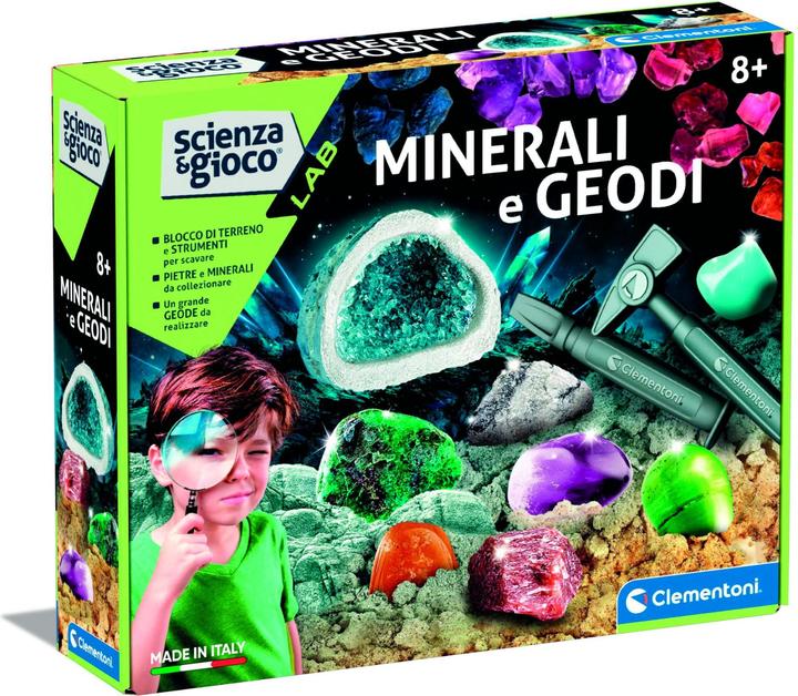 Produktbild Clementoni Wissenschaftslabor Geodi Mineralogie Set mit