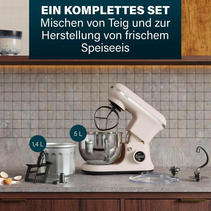 Productafbeelding Princess Keukenmachine 1200 W crèmewit, roestvrij staal