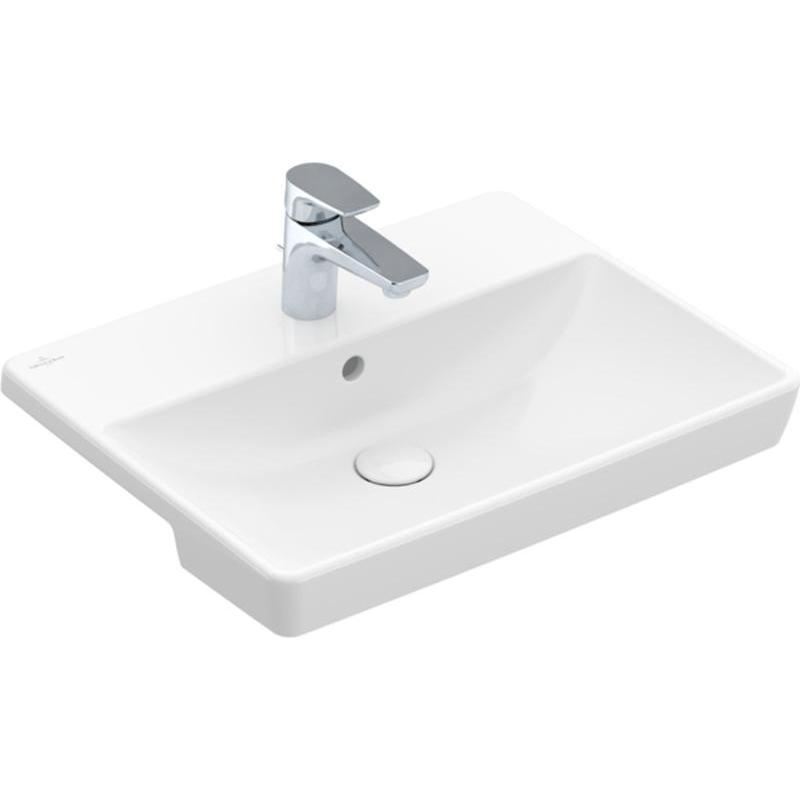 Thumbnail - Villeroy & Boch, Waschbecken, V&B Vorbauwaschtisch AVENTO 550x360mm m ÜL we Alpin CeramicPlus (360 mm, 550 mm)