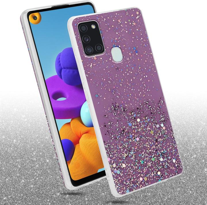 Actual product image Cadorabo TPU cover sparkling glitter (Samsung Galaxy A21s)
