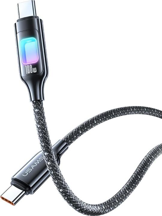 Actual product image Usams Kabel TC Series SJ750 100W USB-C do USB-C 1,2 m tarnish (1.20 m, 100 W)
