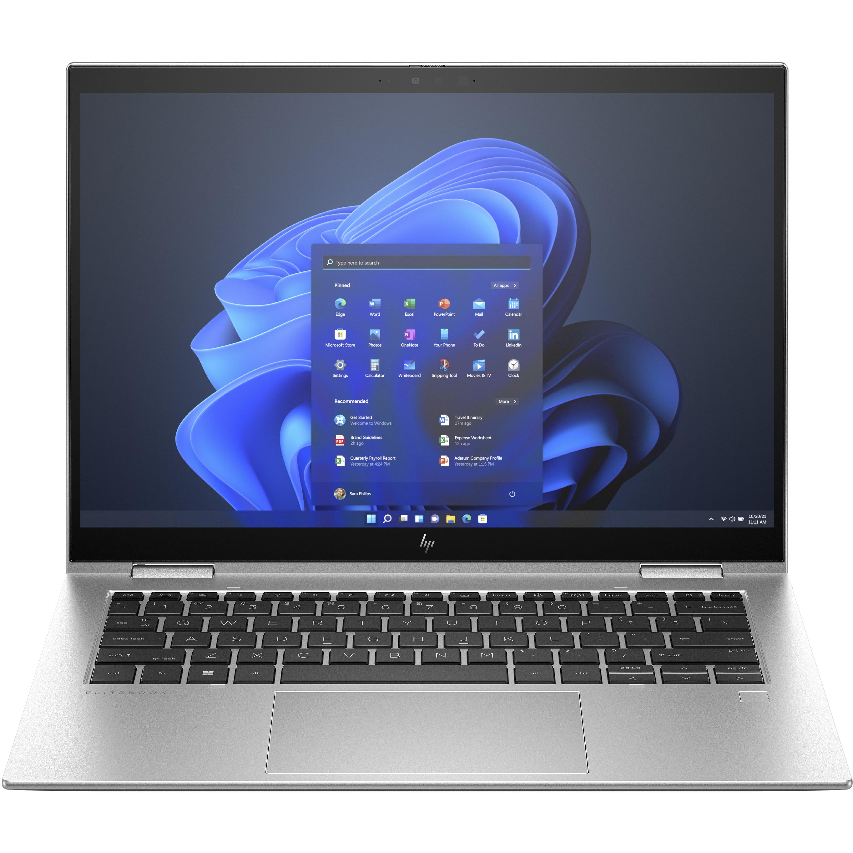 HP Elite x360 1040 G10 (14", Intel Core i7-1355U, 32 GB, 1000 GB, DE), Notebook, Silber