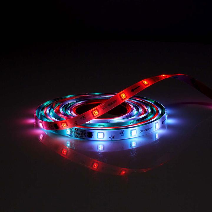 Actual product image Nedis Smartlife Full Color LED Strip WIFILS51CRGB WLAN Multicolour 5000 mm IP65 700 lm (Multicoloured, 500 cm, Indoor)