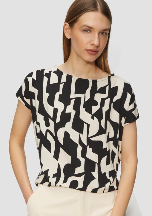 Image du produit S.Oliver T-Shirt Elastisches T-Shirt aus Viskosestretch im Relaxed Fit (38)