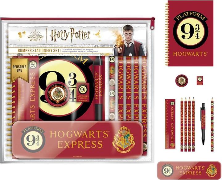 Image du produit Pyramid Harry Potter set papeterie 11 pièces Voie 9¾