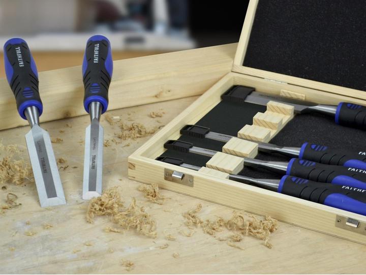 Actual product image Faithfull Soft Grip Bevel Edge Chisel
