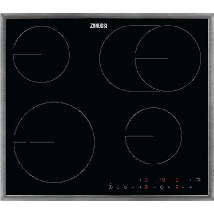 Zanussi ZHRN643X, Kochfeld, Schwarz