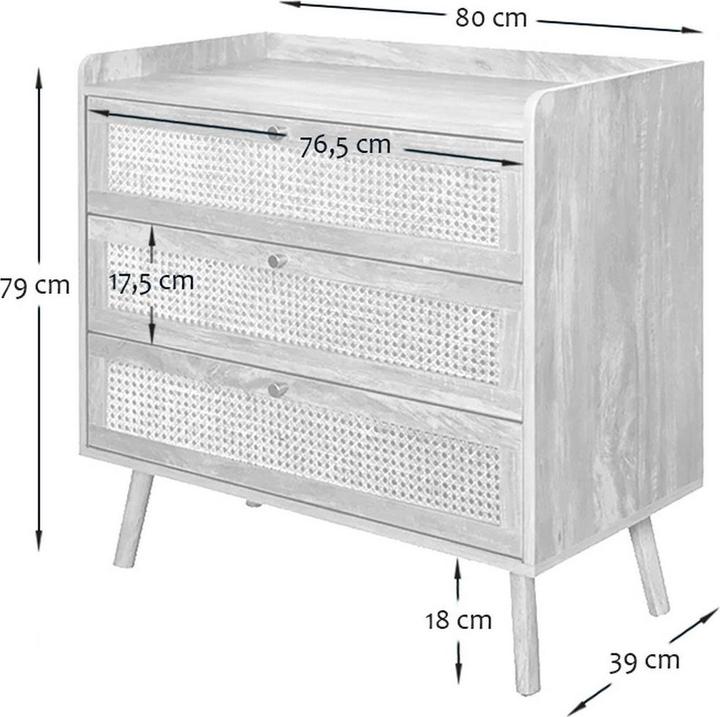 Produktbild Casâme Kommode (80 x 39 x 79 cm)