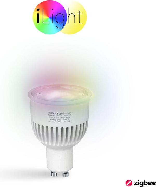 Produktbild iLight E27 GU10 LED Zigbee 3.0 RGBW CCT 2700-6500K (GU10, 280 lm, 1 x, F)
