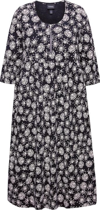 Produktbild Ulla Popken Jersey-Midikleid, Pusteblumen, Rundhals, 3/4-Arm (54)