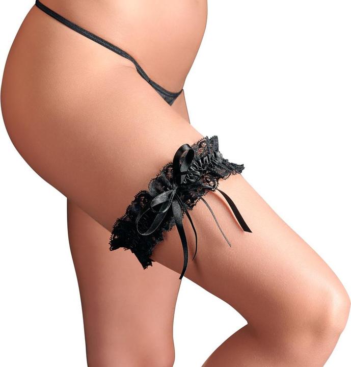 Productafbeelding Cottelli Collection Kanten kousenband zwart (Eén maat voor iedereen)