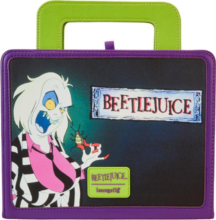Image du produit Loungefly Beetlejuice by Carnet de notes Cartoon Lunchbox (A5, À rayures, Couverture rigide)