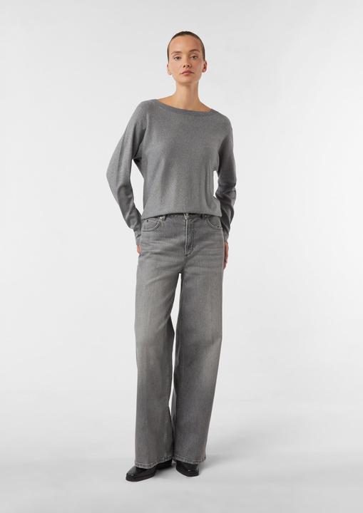 Produktbild Comma Strickpullover Feinstrick-Pullover aus Glitzergarn im Relaxed Fit (40)