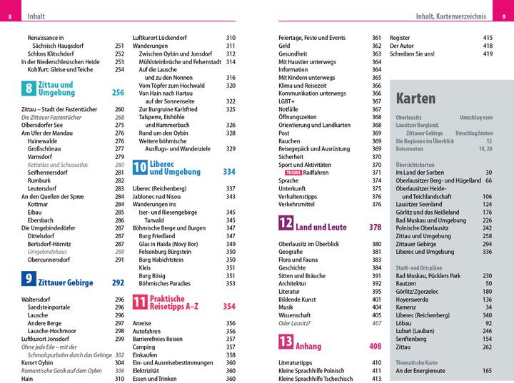Valeurs nutritives et ingrédients Guide de voyage Oberlausitz, Lausitzer Seenland avec Zittauer Gebirge (Allemand, Detlef Krell, 2025)