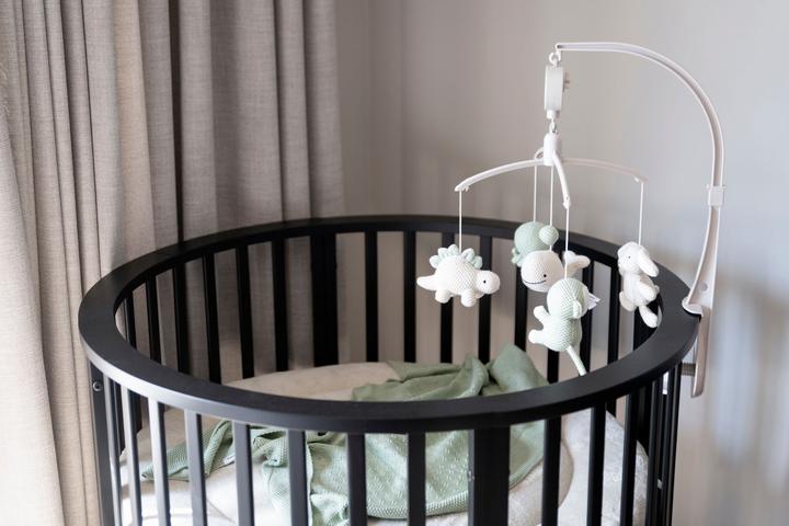 Actual product image Baby's only Musik Mobile Animals, Laurel Green/ Warm Linen