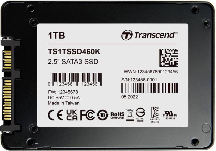Produktbild Transcend 1 TB Interne mSATA SSD TS1TSSD460K-VS1 (1000 GB, 2.5")