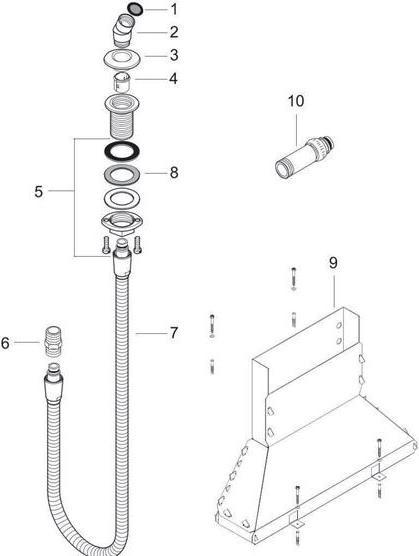 Produktbild hansgrohe Brausehalter
