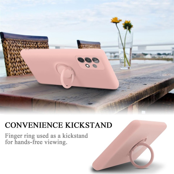 Actual product image Cadorabo TPU Liquid Ring Silicone Case Cover (Samsung Galaxy A52, Samsung Galaxy A52 5G, Samsung Galaxy A52s 5G)