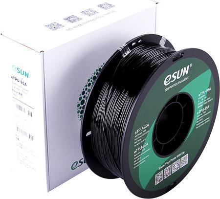 eSUN eTPU-95A 1,75mm Black 1kg 3D Filament (TPU, 1.75 mm, 1000 g, Schwarz)