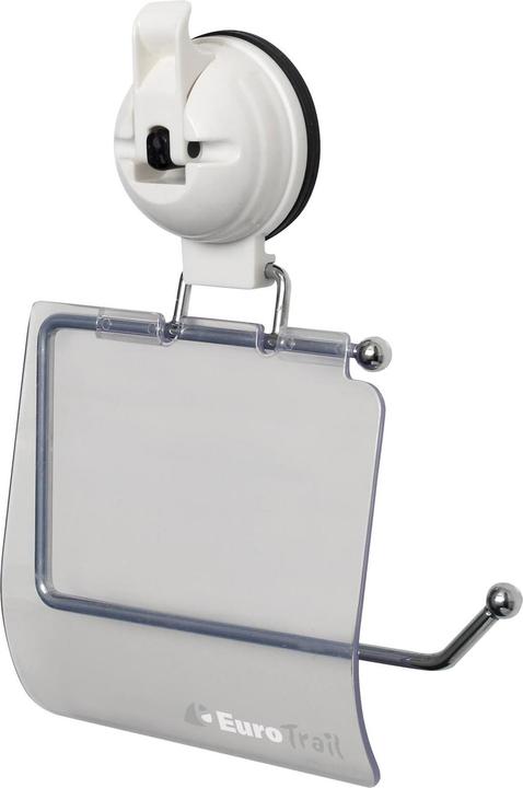 Eurotrail WC-Rollen-Halter mit Saugnapf Weiss/Transparent