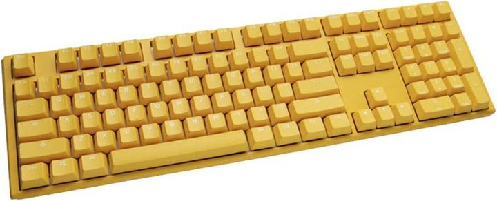 Actual product image Ducky One 3 yellow gaming keyboard, RGB LED - MX brown (DE, Cable)