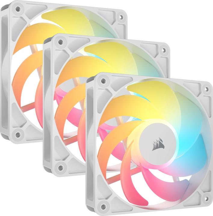 Produktbild Corsair PC-Lüfter R5 120-R ARGB Weiss, Beleuchtung: Ja (120 mm, 3 x)