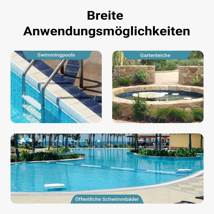 Produktbild Wiltec Poolschlauch 9 m ⌀32 mm Solarschlauch mit Muffe Schwimmbadschlauch